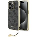 Guess hard silikonové iPhone 15 PRO 4G Charms Collection šedé