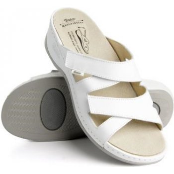 Batz Evelin zdravotní pantofle ruční výroba dámské white