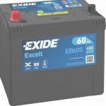 Exide Excell 12V 60Ah 390A EB605 – Sleviste.cz