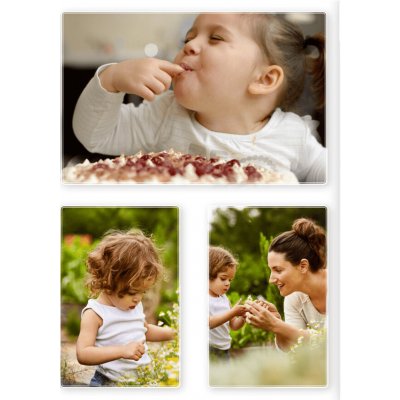 Fotokniha levně. Vaše nejlepší foto kniha A4 výšku v barvě modré - motiv elegantní bílá – Sleviste.cz