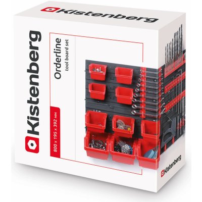 Kistenberg systém závěsný+10 boxů na nářadí ORDERLINE 800x195x400mm – Zboží Dáma