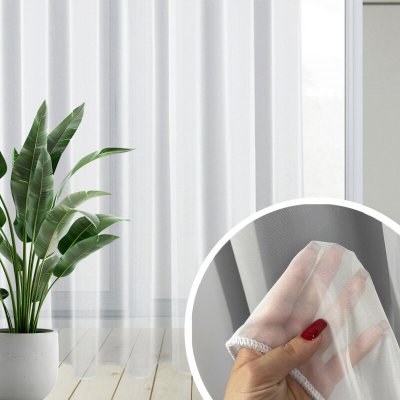 Voálová záclona s olůvkem Pure Ambiente bílá metraž Ervi 7241 – Hledejceny.cz