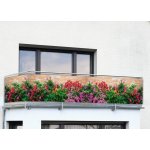 Maximex Plastová balkonová zástěna 500x85 cm Flowers – HobbyKompas.cz