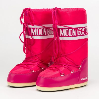 Moon Boot Nylon Bouganville růžová – Zboží Dáma