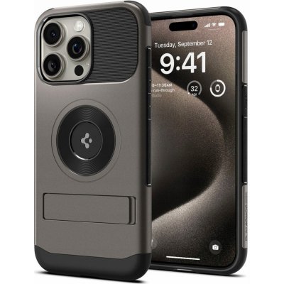 Spigen Slim Armor MagFit iPhone 15 Pro Max šedé