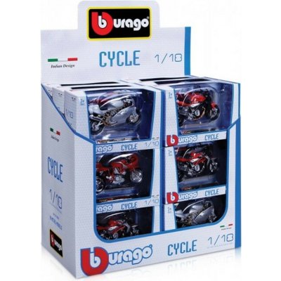 Bburago ASST Motorcycle 2 x 18 DISPLAY 36ks 1:18 – Zbozi.Blesk.cz