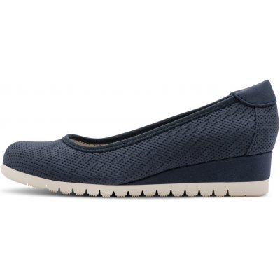 Jana Shoes Německo boty 361 dámské lodičky na klínku modré – Hledejceny.cz