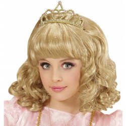 princeznovská paruka s korunkou blondýna