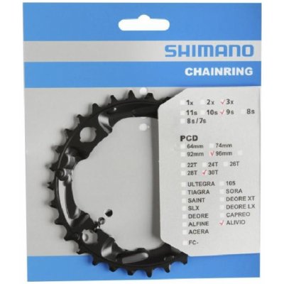 SHIMANO převodník - ALIVIO M4000/4050 30 - černá – Zbozi.Blesk.cz