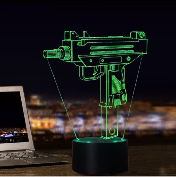 Beling Dětská lampa Mini uzi 7 barevná S9118