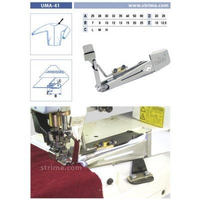 Texi Lemovač lemující z výpustku pro šicí stroje UMA-41 55/22x30/15 M