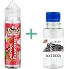 Příchuť pro míchání e-liquidu Vapemix Jacks Premix Rhubarb Strawberry Shake and Vape 6 ml + Základní báze Mašinka (70VG/30PG) 100 ml