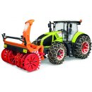 Bruder 3017 Traktor Claas Axion 950 set se sněžnou frézou a řetězy plast 1:16
