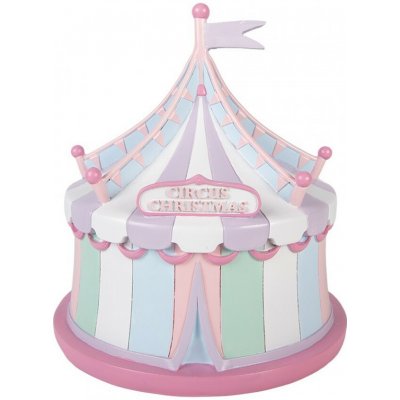 Vánoční dekorace cirkusový stan Pastel Christmas Chic - Ø 21*22 cm - Clayre & Eef – Hledejceny.cz