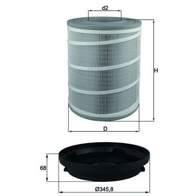Vzduchový filtr MAHLE LX 3480KIT – Hledejceny.cz