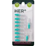 Herbadent HERo 0,9 mm náhradní mezizubní kartáček 10 ks – Zboží Dáma