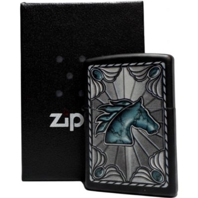 Zippo schwarz color "Turquoise Buckle – Hledejceny.cz