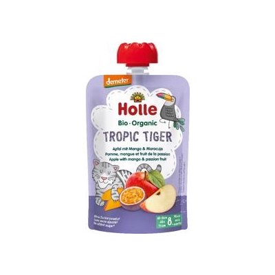 HOLLE Tropic Tiger Bio pyré jablko mango a maracuja 8 m+ 100 g – Zbozi.Blesk.cz