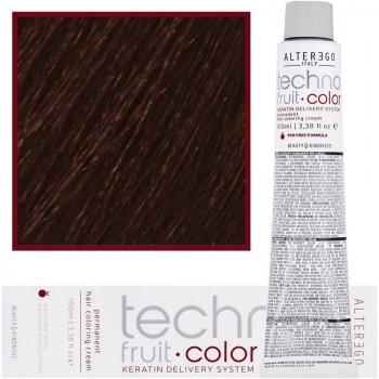 Alter Ego Technofruit Color barva s keratinem pro permanentní barvení vlasů 6/43 100 ml