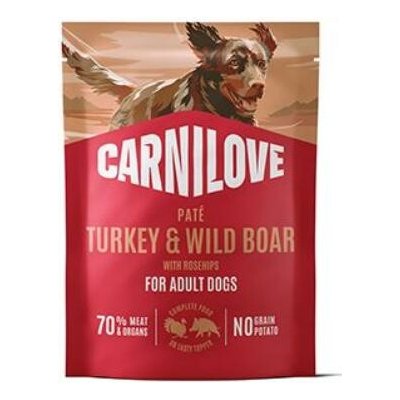 Carnilove Dog Paté Turkey&Wildboar+Ros. 300 g – Sleviste.cz