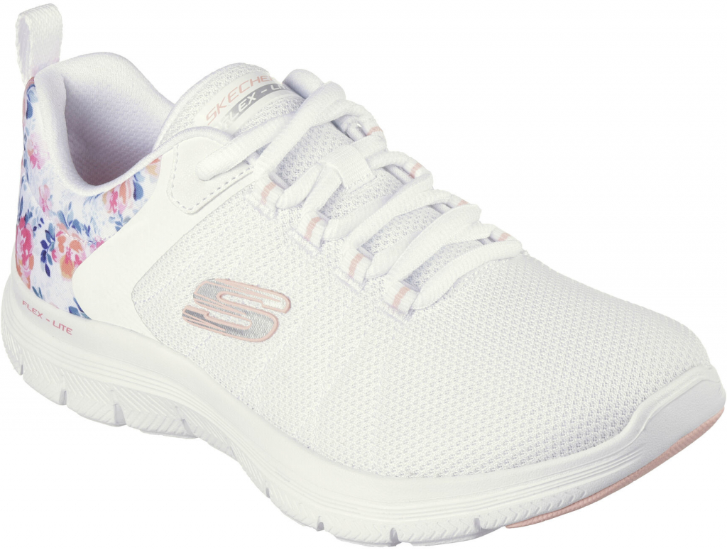 Skechers Flex Appeal 4.0 let It Blossom white/multi bílá