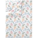 LIVARNO povlečení z mikrovláknitého saténu listy/bílá 140x200 70x90 – Zboží Dáma