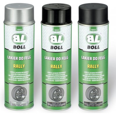 BOLL lak na automobilové ráfky Rally sprej 500 ml černý mat 0010135 | Zboží Auto