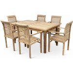 Nábytek Texim Garden III. teakový set 1+6 – Zboží Mobilmania