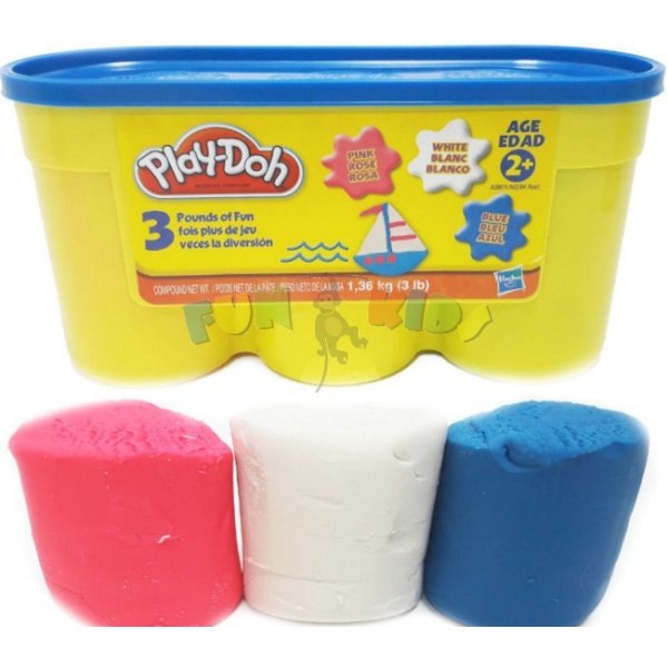 Play-Doh modelína 1,36 kg barva růžová,bílá a modrá od 199 Kč - Heureka.cz