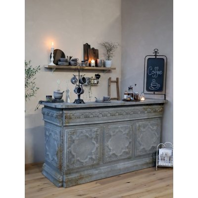 Chic Antique Vintage desk 217 x 76 x 118 cm mocca antik – Hledejceny.cz