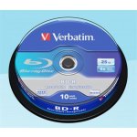 Verbatim BD-R SL 25GB 6x, spindle, 10ks (43742) – Zboží Živě