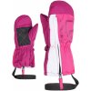 Dětské rukavice Ziener Leon Minis dětské palcové lyžařské rukavice růžová