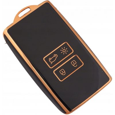 Klíčenka Camerazar Renault Dacia Clio Captur Megane univerzální zlaté pouzdro na karty – Zboží Dáma