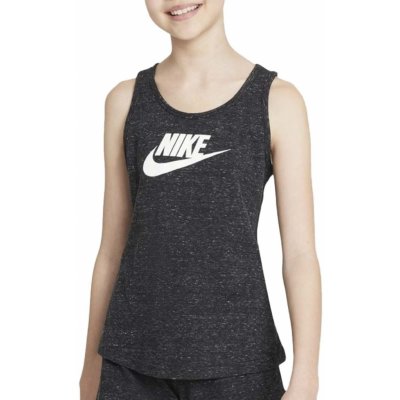 Nike Sportswear Jersey Tank Girls DA1386-032 Černá – Zboží Mobilmania