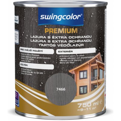 Swingcolor Lazura s dlouhodobou ochranou 0,75 l metalický antracit – Zbozi.Blesk.cz