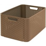 CURVER Úložný box "RATTAN STYLE2"- L - dark mocha – Hledejceny.cz