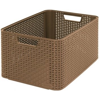 CURVER Úložný box "RATTAN STYLE2"- L - dark mocha