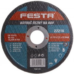 Festa Levior Kotouč řezný 115 x 2,5 x 22,2 mm 22216