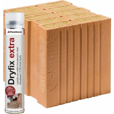 Cihla Porotherm 30 T Profi Dryfix 1/2 P8 broušená – 123×300×249 mm – Sleviste.cz