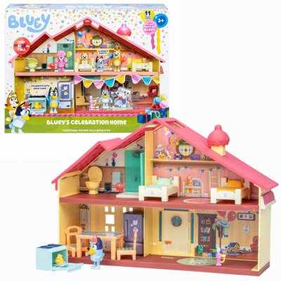 Moose Hrací set Bluey Dům Narozeninová párty + Bluey 17669 – Sleviste.cz