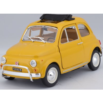 Bburago Fiat 500L 1968 žlutá BB18 22099Y 1:24 – Zbozi.Blesk.cz