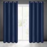 Zatemňovací závěs s průchodkami tmavě modrá 135X250 cm – Hledejceny.cz