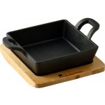 MASTERPRO Pekáč litinový s podstavcem COOK & SHARE 12,6x18,5x3,6 cm černá BGMP-3805-EM – Zbozi.Blesk.cz