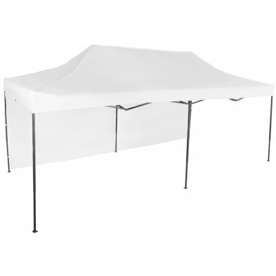 Expodum Nůžkový stan 3x6m ocelový Bílá 1 boční plachta – Sleviste.cz
