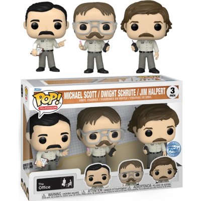 Funko Pop! 3 Pack TV The Office Michael Scott Dwight Schrute Jim Halpert Special Edition