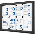 A-Z Reklama CZ Vitrína interier-exterier SCS8xA4C9005 pro prospekty 8xA4 - Černá – Zboží Dáma