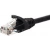 síťový kabel Netrack BZPAT05UK patch, RJ45 snagless boot Cat 5e UTP, 0.5m, černý