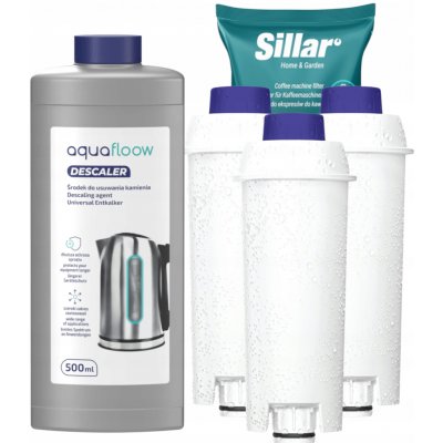 Sillar Delonghi 3 ks + odvápňovač AquaFloow 0,5 l – Hledejceny.cz