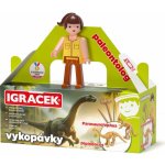 EFKO IGRÁČEK Paleontoložka figurka dino vykopávky Parasaurolophuse a Diplod – Zboží Dáma