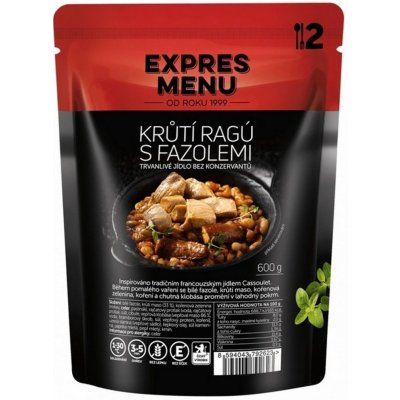 Expres menu. Krůtí ragú s fazolemi. 2 porce 600 g – Zboží Dáma
